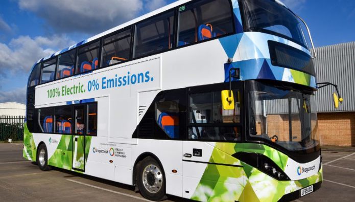 Electric double deckers used in air improvement programme