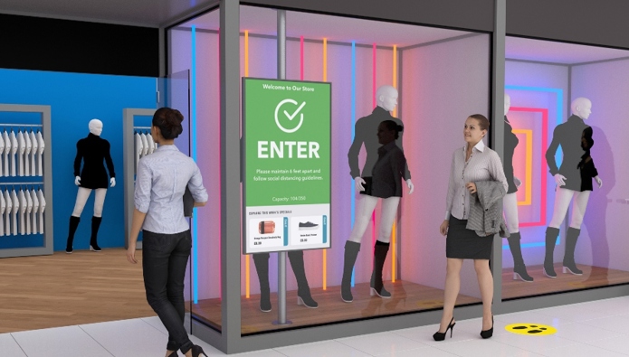 innovative digital signage system to enable retailers to operate safely